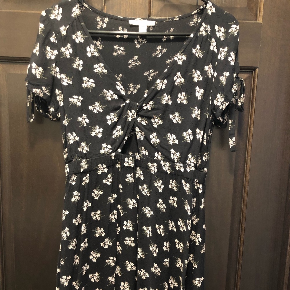 AE floral dress with cutout at chest